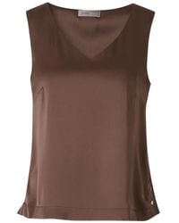 Herno - Satin-Finish V-Neck Blouse - Lyst