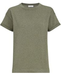Brunello Cucinelli - Sparkling Cashmere And Silk Lightweight Knit T-Shirt - Lyst