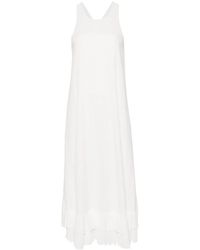 Claudie Pierlot - Ruffled Organic Cotton Maxi Dress - Lyst