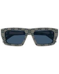 Gucci - Patterned Square-Frame Sunglasses - Lyst