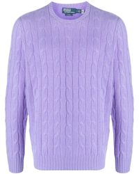 Polo Ralph Lauren - Cable-knit Round-neck Jumper - Lyst