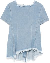 Marques'Almeida - Frayed-Hem Top - Lyst