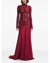 2310 STUDIO - Lace Long-Sleeve Maxi Dress - Lyst
