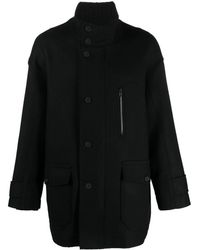 Isabel Benenato - Stand-up Collar Buttoned Padded Coat - Lyst