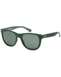 Lacoste - Sonnenbrille Mit Logo-Schild - Lyst