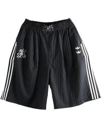 adidas - X Willy Chavarria.Pinstripe-Pattern Side-Stripe Shorts - Lyst