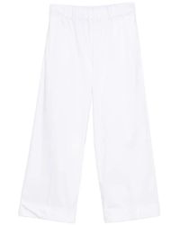 D.exterior - Elasticated-Waistband Cropped Trousers - Lyst