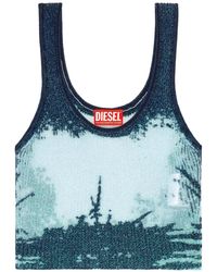 DIESEL - Deidrina Lurex Tank Top - Lyst