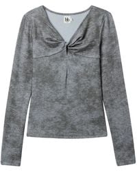 B+ AB - Knot-Detail Long-Sleeve Top - Lyst