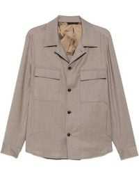 Briglia 1949 - John Flap-Pocket Button-Up Shirt Jacket - Lyst