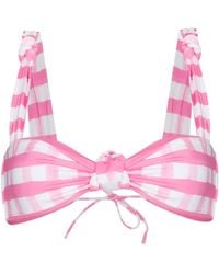 Jacquemus - Vichy Check Bikini Top - Lyst