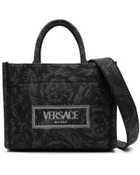 Versace - Small Barocco Athena Tote Bag - Lyst