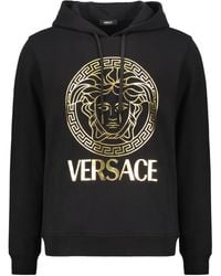 Versace - Sudadera con capucha de algodón - Lyst