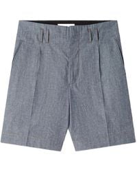 Lanvin - Geplooide Katoenen Shorts - Lyst