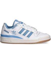 adidas - Three-Stripe Leather Trainers - Lyst