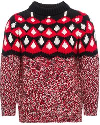 Prada - Patterned Jacquard Knit Jumper - Lyst