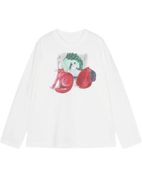 JNBY - Cat-Print Long-Sleeve T-Shirt - Lyst