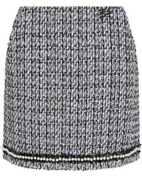 Karl Lagerfeld - Minifalda con detalle de perlas - Lyst