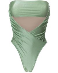 Adriana Degreas - Cut-out Detailing Strapless Swimsuit - Lyst