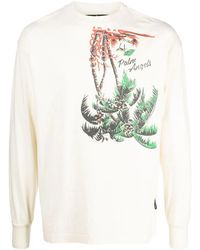Palm Angels - Graphic-Print Long-Sleeve Sweatshirt - Lyst