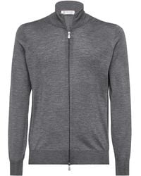 Brunello Cucinelli - Leggerissimo Cardigan Zip - Lyst