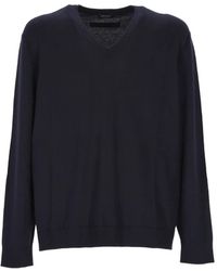 ZEGNA - V-Neck Cashmere Sweater - Lyst