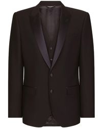 Dolce & Gabbana - Wool Martini-fit Tuxedo Suit - Lyst