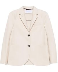 Harris Wharf London - Notched-Lapels Single-Breasted Blazer - Lyst