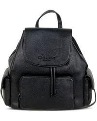 ERMANNO FIRENZE - Sac À Dos En Cuir Grainé À Rabat - Lyst