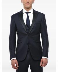 Corneliani - Jacquard Satin-Lapel Suit - Lyst