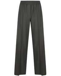 Brunello Cucinelli - Elasticated-Waist Wide-Leg Trousers - Lyst