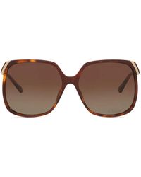 Chloé - Tortoiseshell Square-Frame Sunglasses - Lyst