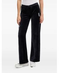 Juicy Couture - Drawstring-Fastening Embellished Track Pants - Lyst