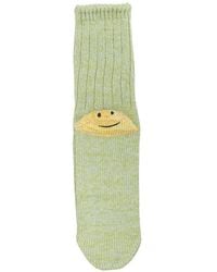 Kapital - Happy Heel Intarsia-Knit Socks - Lyst