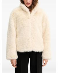 Silvian Heach - High-Neck Faux-Fur Jacket - Lyst