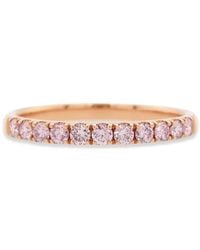 HYT Jewelry - 18K Rose Diamond Band Ring - Lyst
