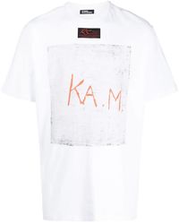 Raf Simons - T-Shirt Met Grafische Print - Lyst