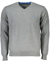 Harmont & Blaine - V-Neck Cotton Sweater - Lyst