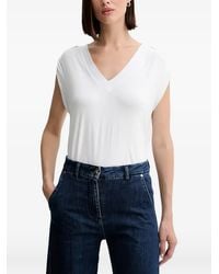 Guess - Top Con Cuello En V - Lyst