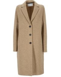 Harris Wharf London - Abrigo de lana con botones - Lyst