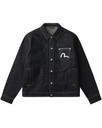 Evisu - Dragon-Embroidered Denim Jacket - Lyst