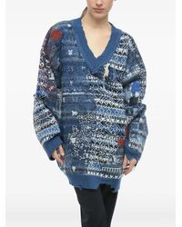 Maison Margiela - Mm0 Mixed Wool Pullover With V Neck - Lyst
