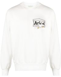 Aries - Logo-print Cotton Sweatshirt - Lyst