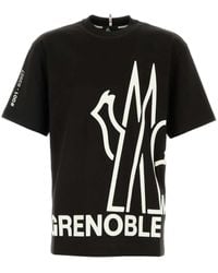 Moncler - Kurzärärmisches Logo T -Shirt - Lyst