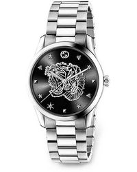 Gucci - G-Timeless Tiger-Motif Mm Watch - Lyst