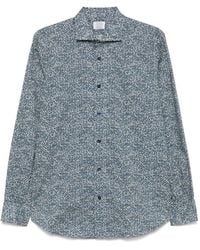Mazzarelli - Hemd Mit Abstraktem Print - Lyst