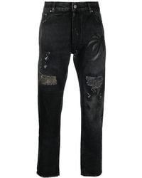 Palm Angels - Straight-Leg-Jeans Mit Palmen-Patch - Lyst