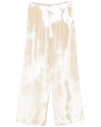 Alberta Ferretti - Tailored Minimalist Trousers Trousers With Finish - Lyst