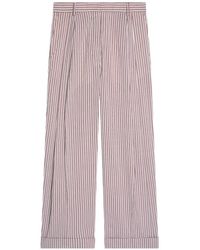 Dries Van Noten - Pleated Striped Trousers - Lyst