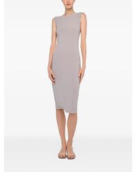 Norma Kamali - Midi Sleeveless Dress - Lyst